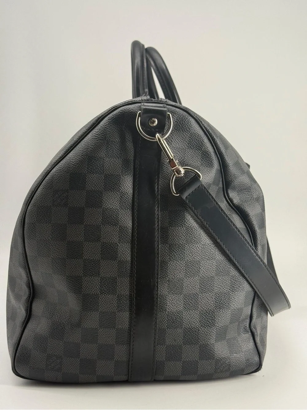 Louis Vuitton Keepall Bandouliere 55 Damier Graphite Canvas Duffle Bag